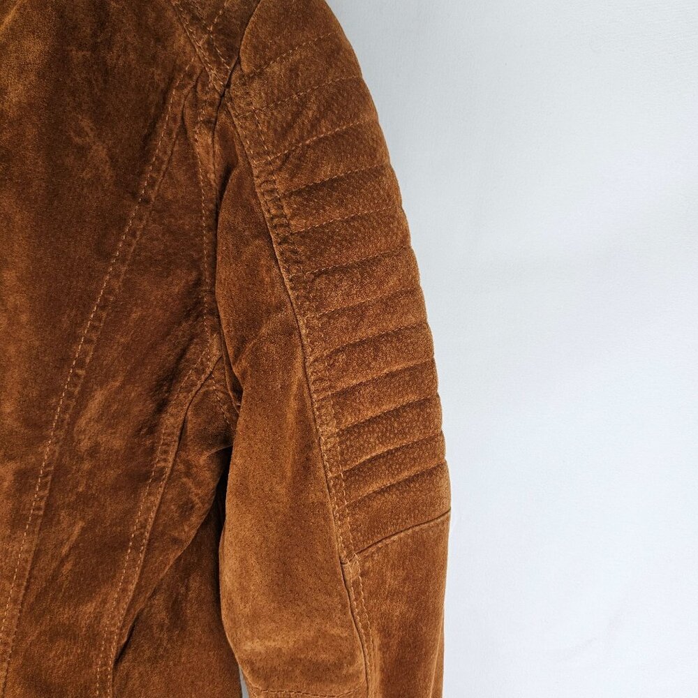 Blank NYC Brown Leather Jacket - Picture 5 of 12
